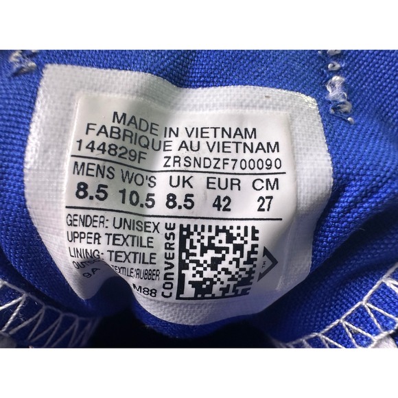 Converse Chuck Taylor All Star Stars and Stripes Patriotic Low Top M 8.5 W 10.5 - Picture 4 of 16